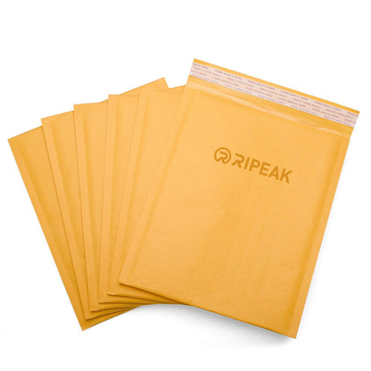 7.1 x 6.3" Kraft Bubble Mailer Self Seal Padded Envelopes for Shipping/ Packaging/ Mailing