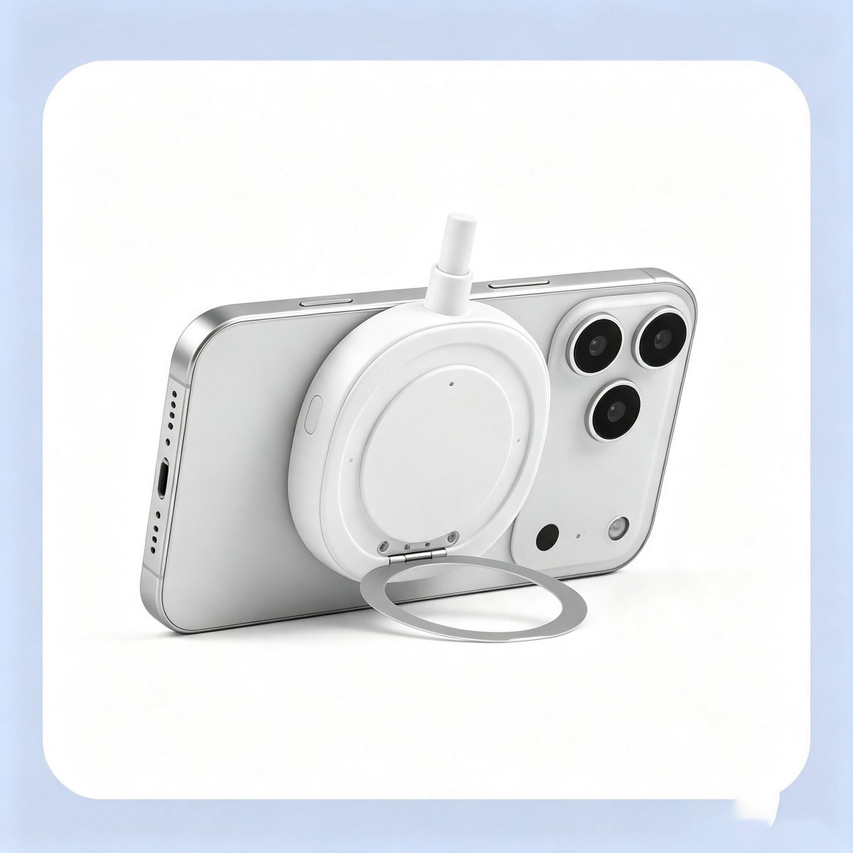 180° Rotatable Magnetic Portable Mini Fan W/ Holder