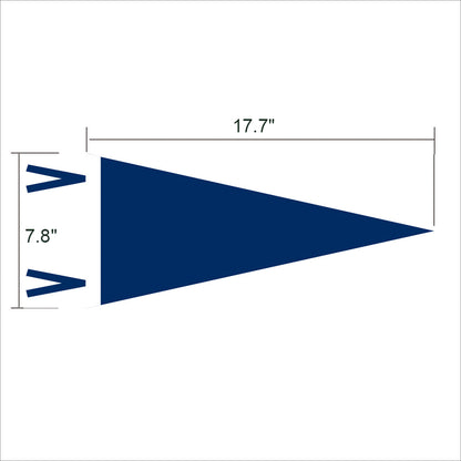 Custom Full Colored Felt Football Pennant Sport Pennant Flag