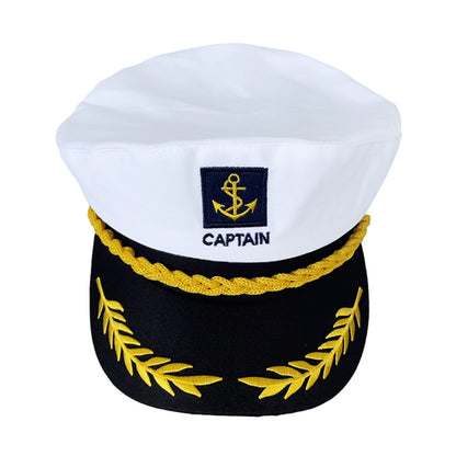 Children Captain Costume Hat Cap