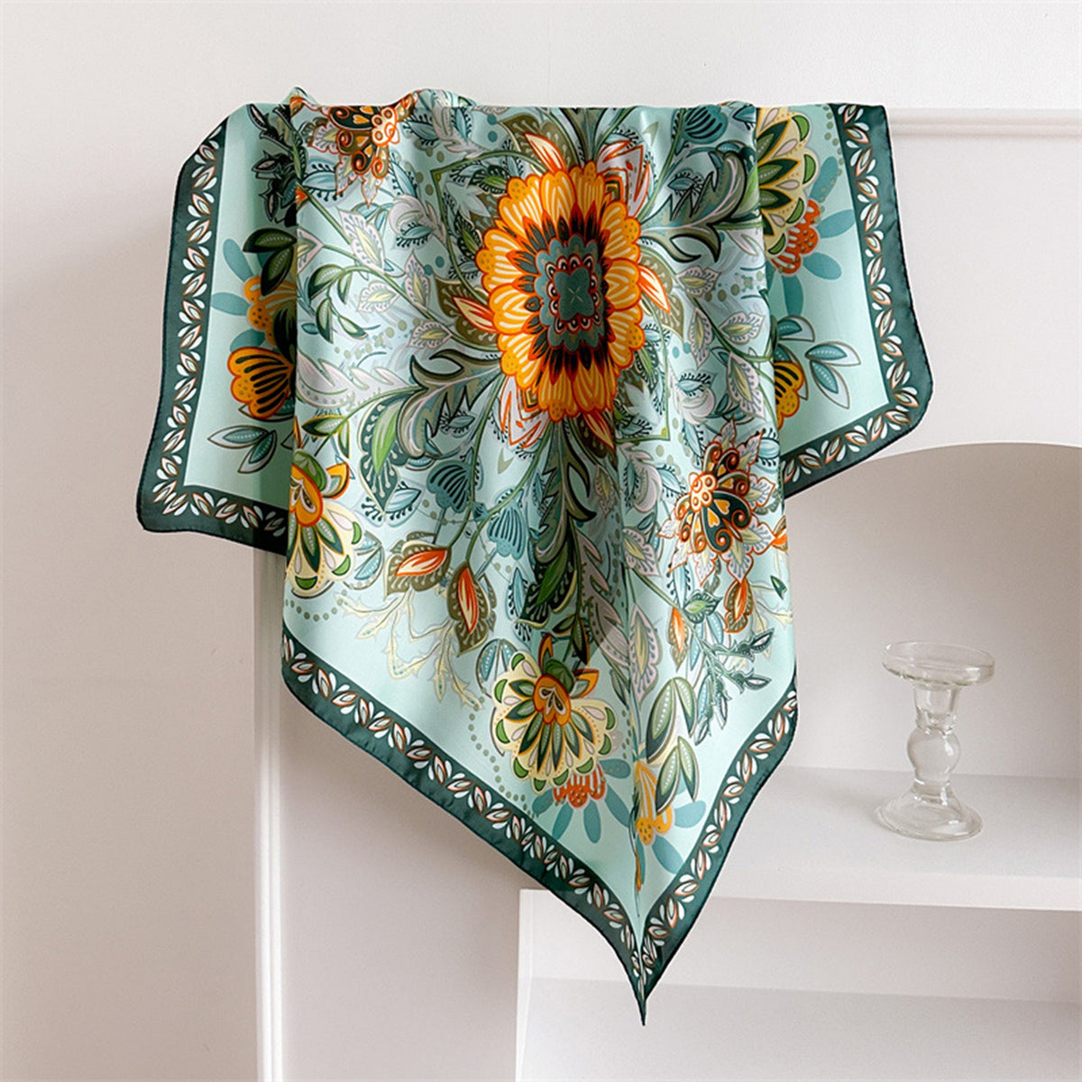 Custom 27.5" x 27.5" Silk Like Hair Wrapping Women's Headscarf