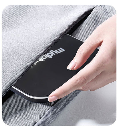 Square Wireless Charger Flashing Light Up Wireless Charging Pad LED Logo Fast Charger