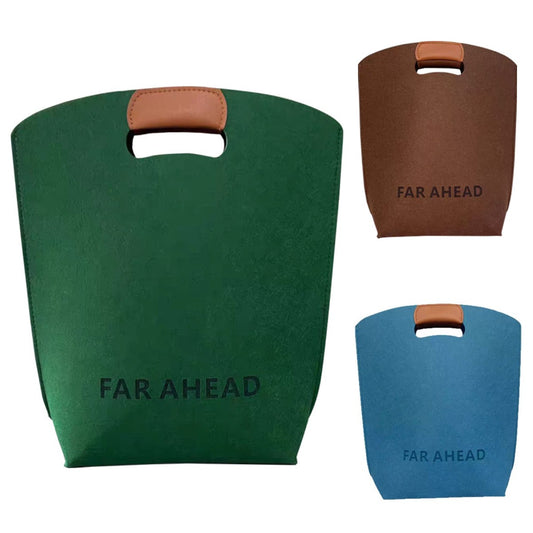 Felt Tote Bag Shopping Bag W/Handler