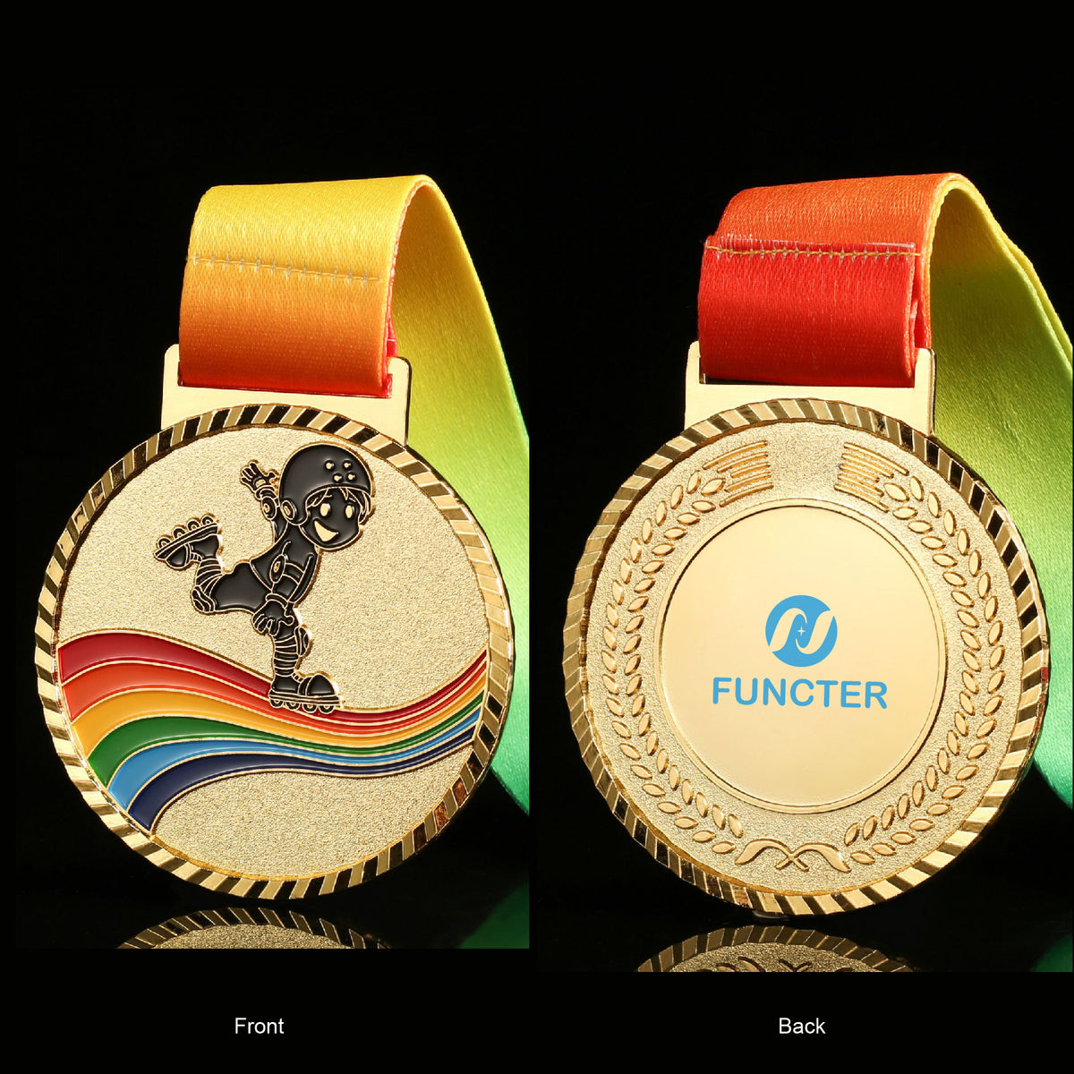 Roller Skates Champion Medal Award Medal