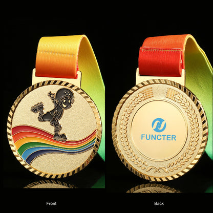 Roller Skates Champion Medal Award Medal