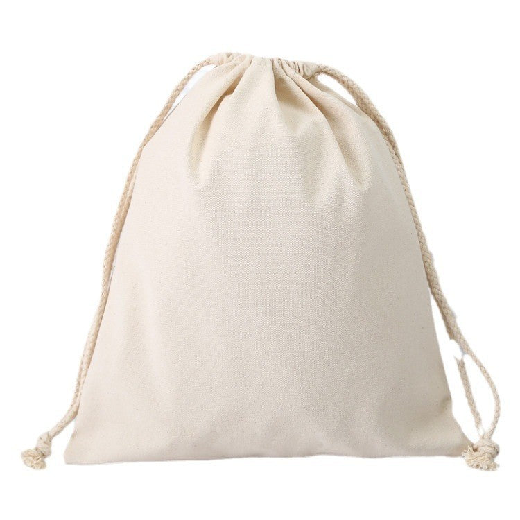 Custom 15.8" X 15.8" 8 Oz Cotton Canvas Cloth Drawstring Bags Jewelry Wedding Candy Gift Bags