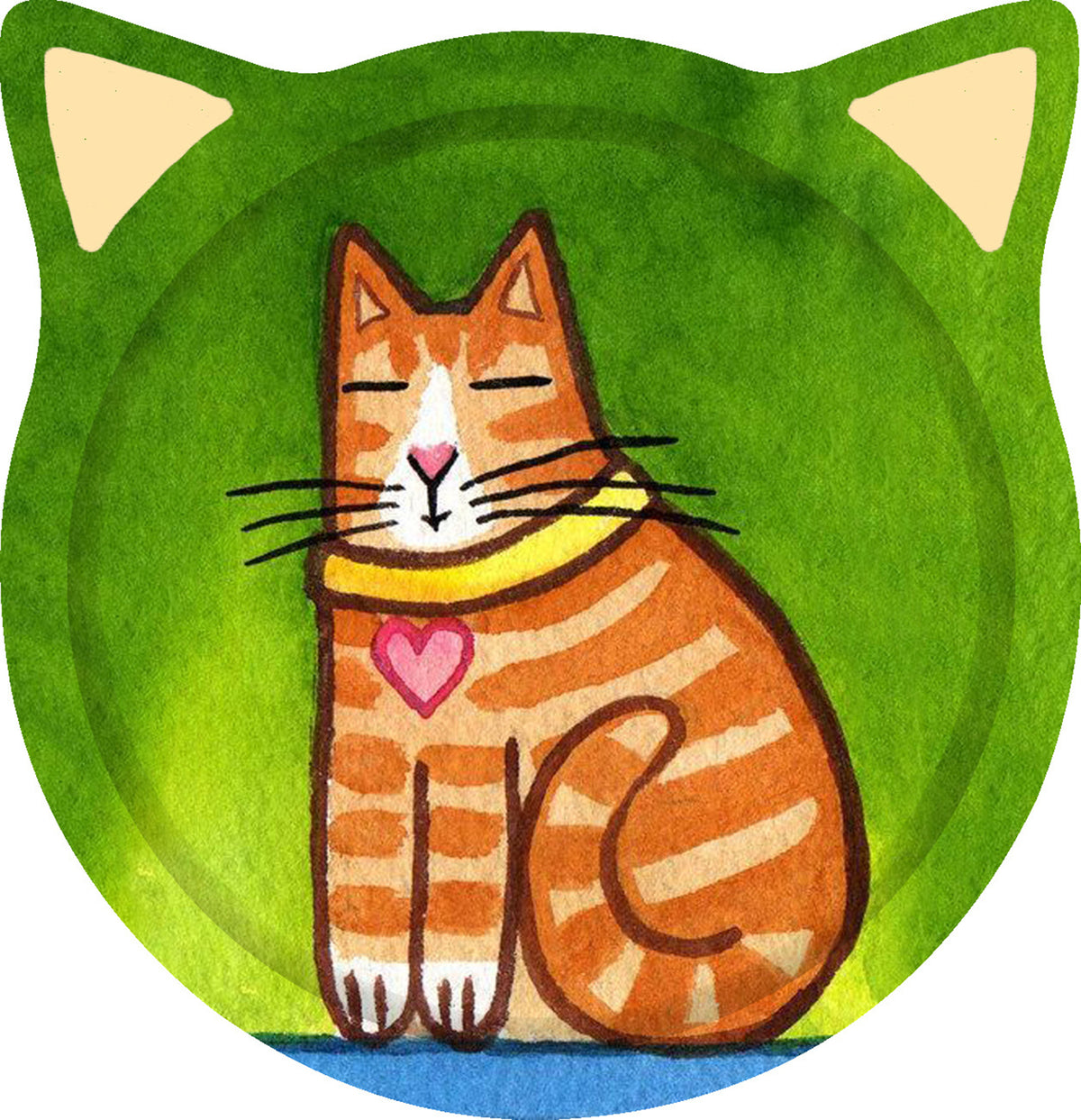 Cat Shape Absorbent Ceramic Stone Cup Coaster