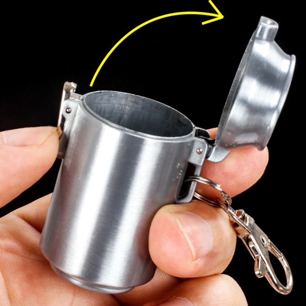Zinc Alloy Pull-Tab Can Ashtray Keychain