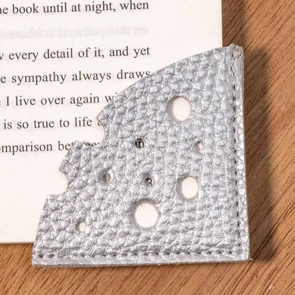 Cheese Shape Bookmark Triangle PU Leather Bookmark Page Corner for Book Lover