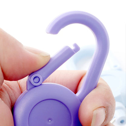 Outdoor Retractable Multitool Carabiner Badge Holder With Key Ring