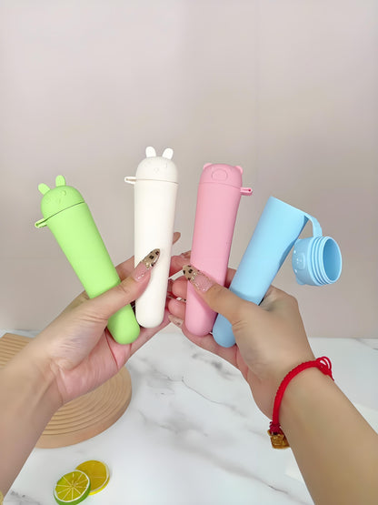 Rabbit Shaped Ice Cream Maker Reusable Silicone Ice Pop Molds for Homemade Treats