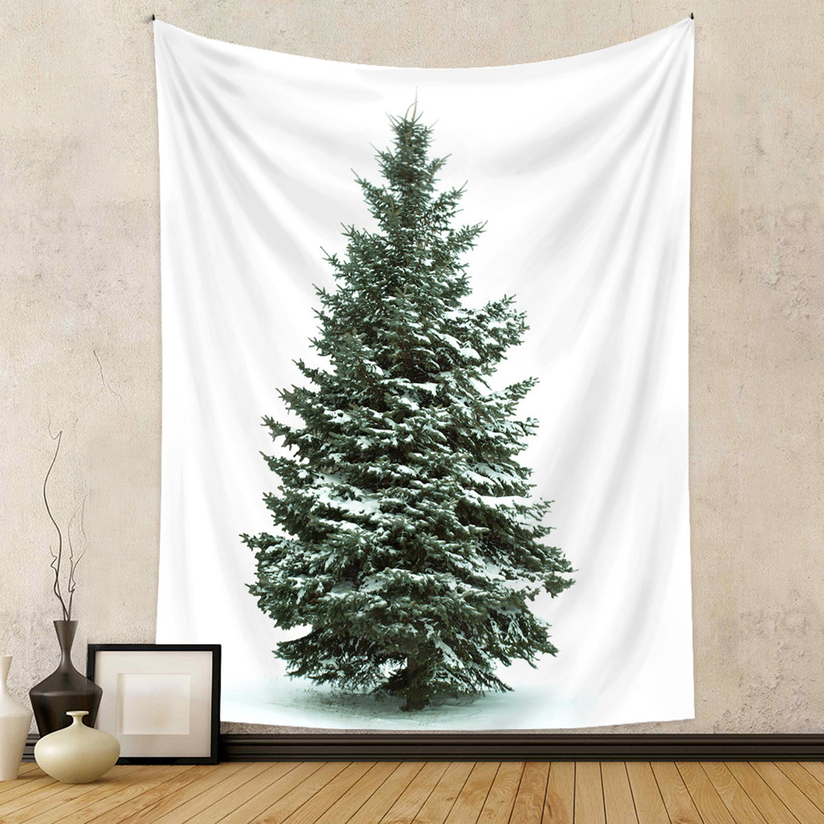 28.8" x 37.4" Christmas Tree Tapestry Flannel Tapestry -#3