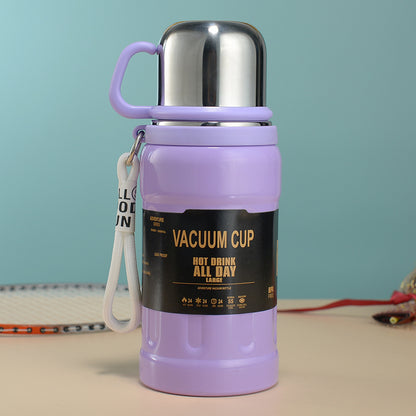 20 Oz/600ml Water Bottle Vacuum Insulated Stainless Steel Bottle Thermal Bottle W/ Own Cup