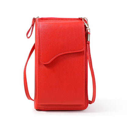 PU Leather Cell Phone Purse Bag Small Crossbody Bag Mini Messenger Bag Wallet Bag Shoulder Handbag