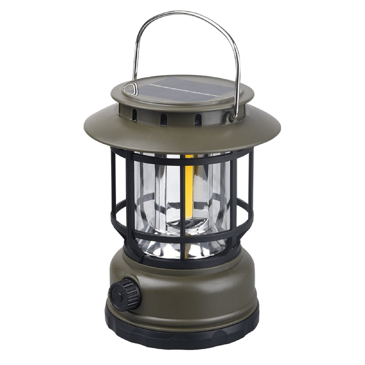 Solar Energy Light Rechargeable Camp Light Retro Design Portable Waterproof LED Lantern Outdoor Tent