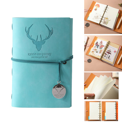 A5 PU Leather Notebook Journal Rope Closure