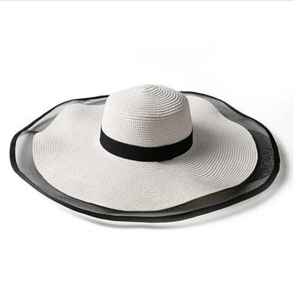 Women's Folable Floppy Hat,Wide Brim Sun Protection Straw Hat, Summer UV Protection Beach Cap