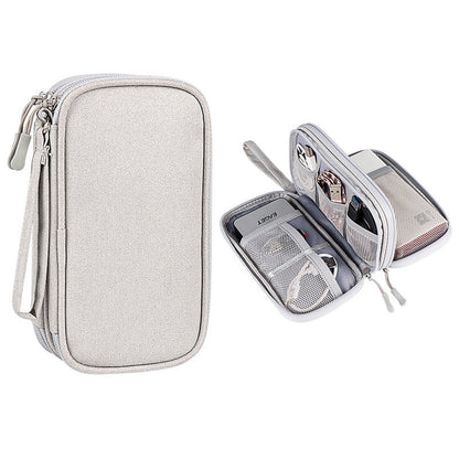 Electronic Accessories Organizer Travel Cable Organizer Bag Pouch (2 Layers)