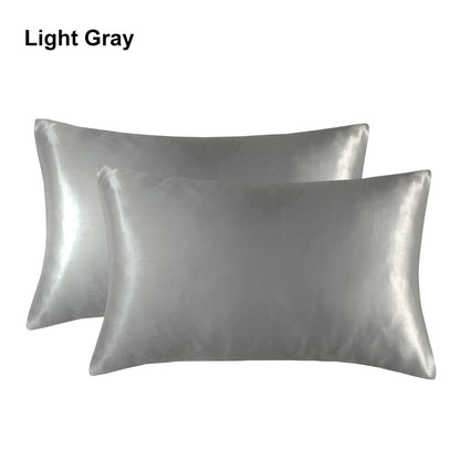 Full Printed 20 x 36" Premium Square Satin Silk Throw Pillowcase - Envelope Closure