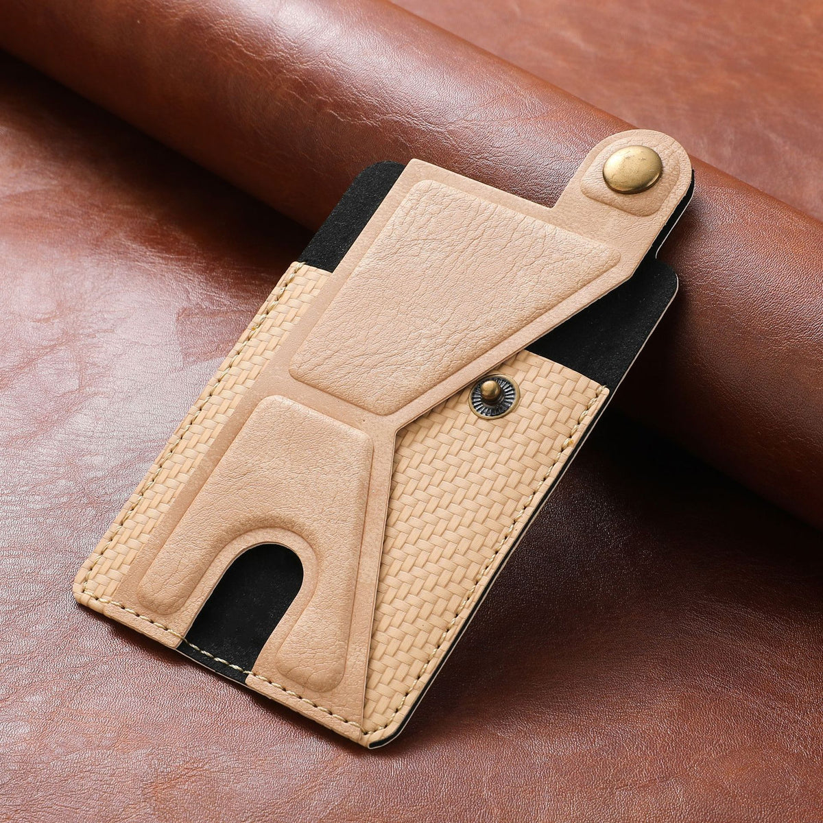 Stick-on Phone Wallet, Slim Expandable Credit Card Pocket