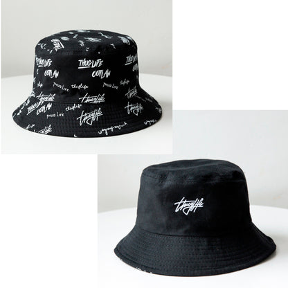 Reversible Double-Side-Wear Unisex-Adult Cotton Bucket Hat