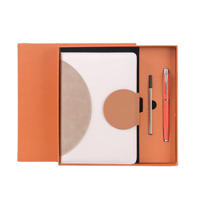 A5 Magnetic Snap Soft Cover Notebook Box Set W/ Pen