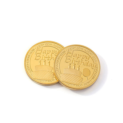 1.8" Round Commemorative Coins Challenge Coin Birthday Gift Coin-Hydraulic Process