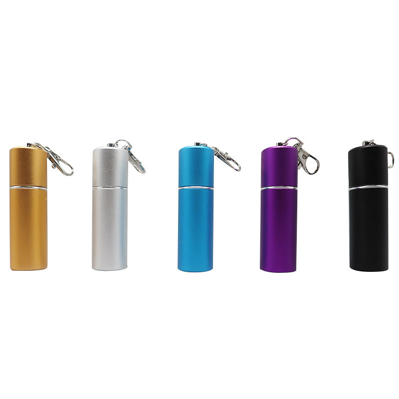 Portable Keychain Column Ash Tray with Key Ring