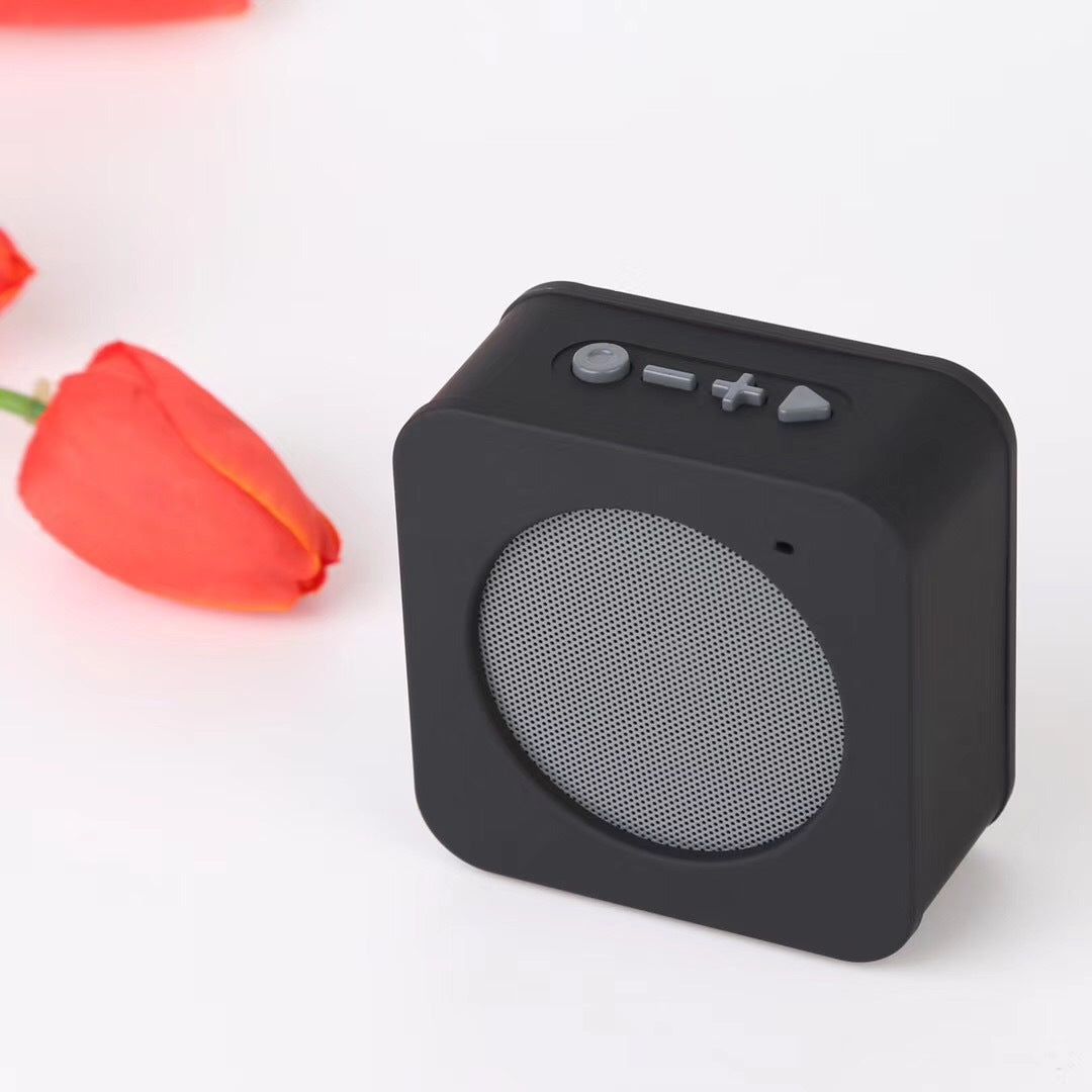 Square Mini Cloth Wireless Speaker w/USB Port