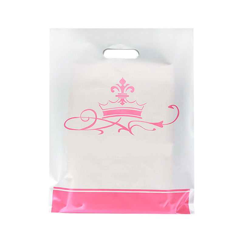 9.9"x11.8" 2.4mil Merchandise Bag W/ Die Cut Handle for Boutique Bag Shopping Clothes Packaging Bag