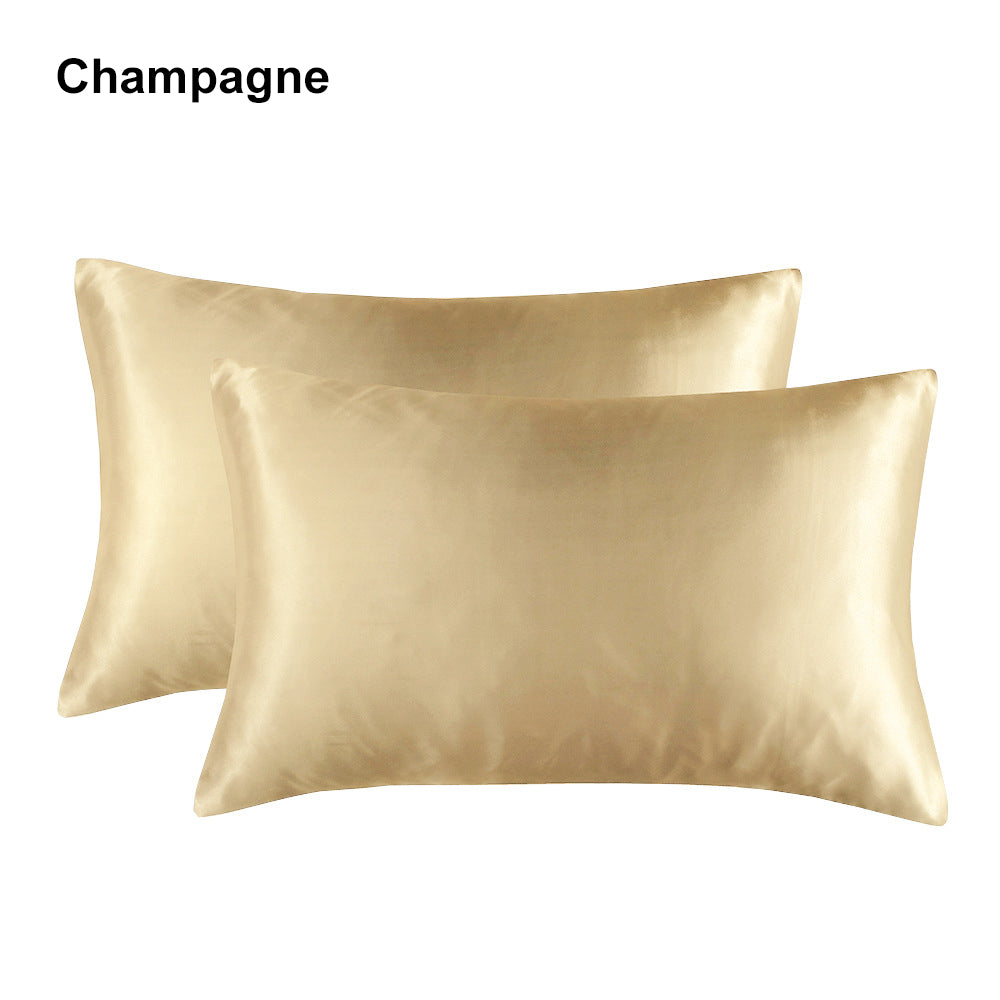Full Printed 20 x 30" Premium Square Satin Silk Throw Pillowcase - Envelope Closure