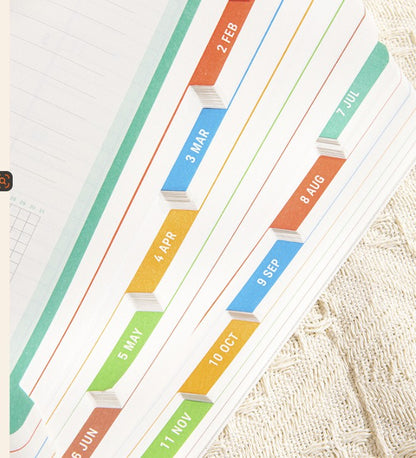 A5 PU Schedule Notebook 2026 Weekly & Monthly Planner Notebook