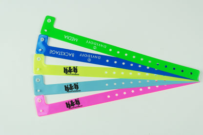 Disposable PVC Wristband Identification Bracelet for Events
