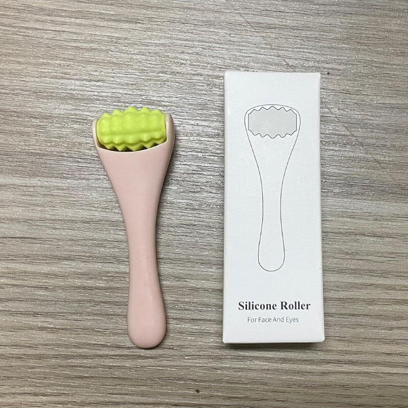 Mini Silicone Face Roller Eye Cream Applicator Facial Massager Roller for Wrinkles & Puffiness