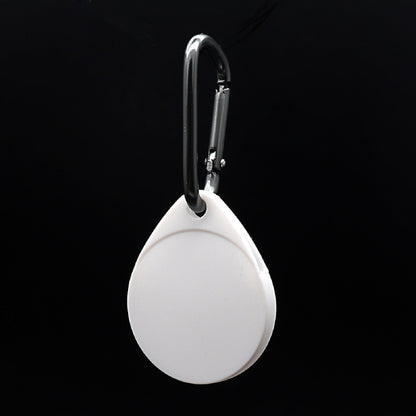 Silicone Key Tag Tracker Cover Key Ring Case Card Sleeve Anti-Lost Protector Holder Carabiner Clip