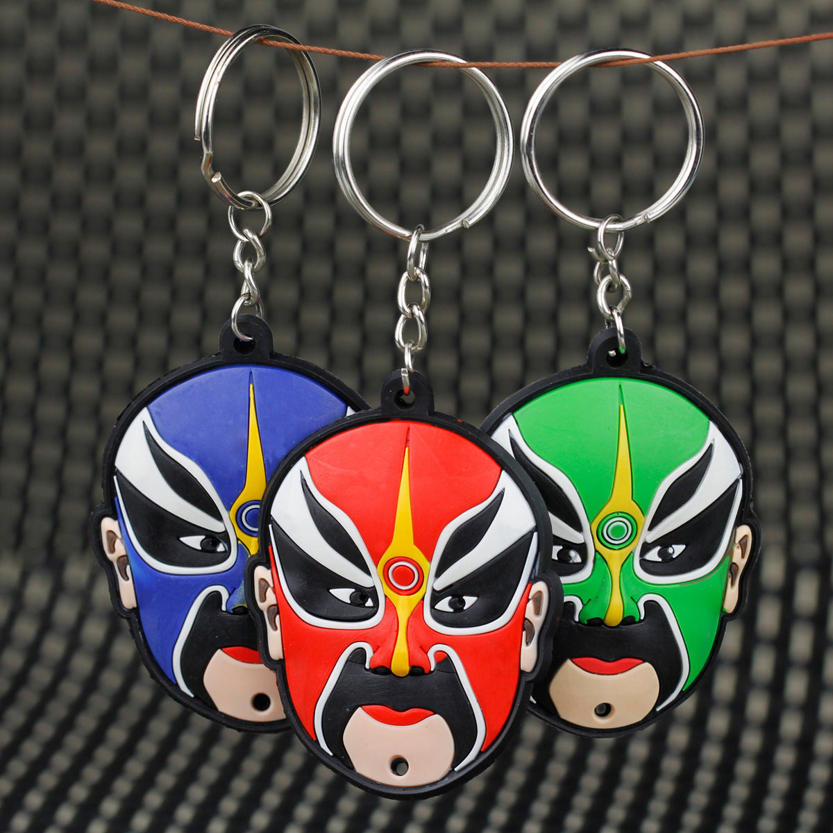 Custom 3D Raised Shaped Soft Touch PVC Keychain - Two Sides Printing