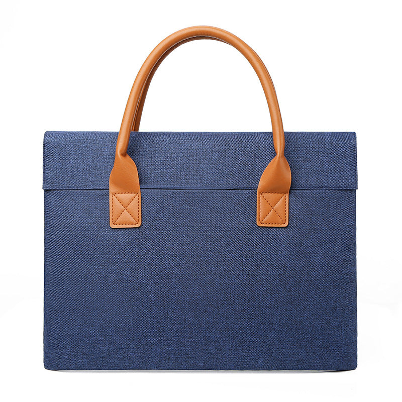15" Water Resistant Oxford Coth Laptop Tote Bag Briefcase Laptop Sleeve With Carrying Handle