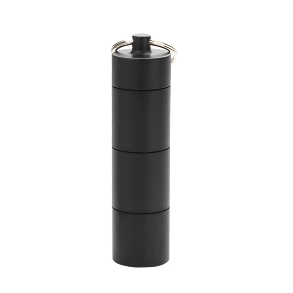 Aluminum Waterproof Pill Box Stackable Pill Organizer For Outdoor Activities