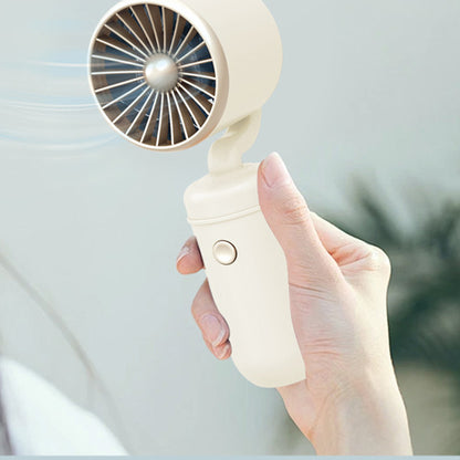 Mini Handheld Fan Rechargeable Portable Small Fan Desk Fan 3 Levels Wind Speed