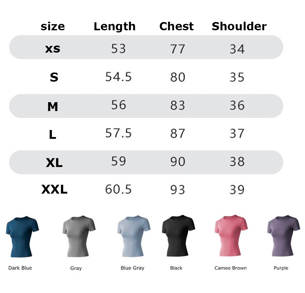 Women's Dry Fit Compression Gym Wear Running Sport Short Sleeve T-shirt Running Athletic Shirt