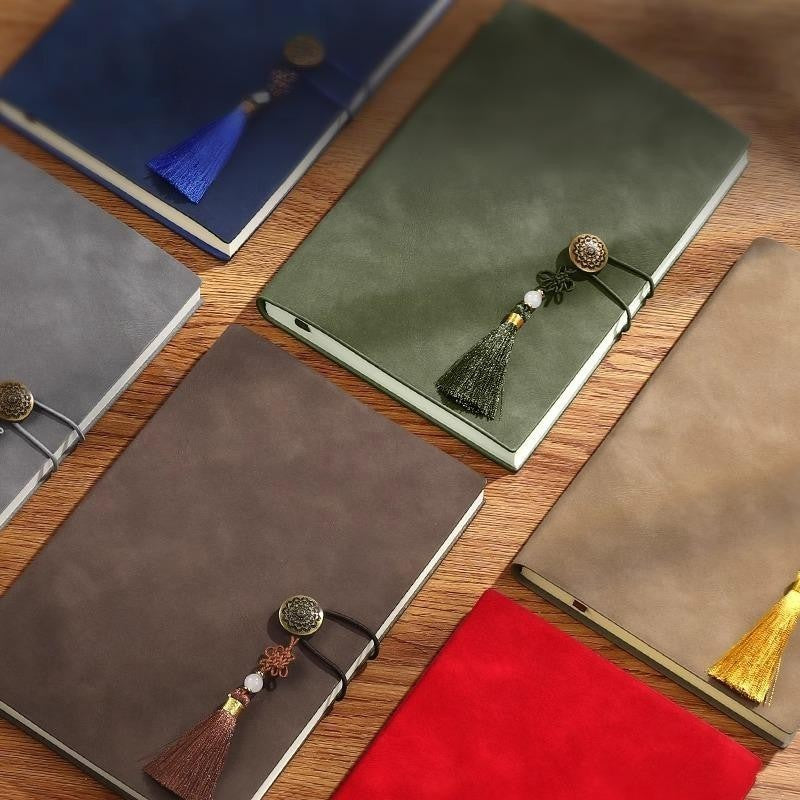 A5 PU Leather-Bound Business Notebook Writing Journal Executive Notebook Meeting Note Gift Set