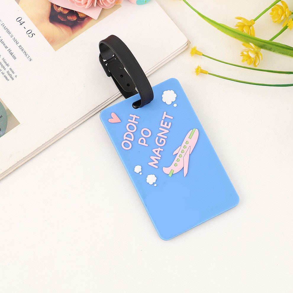 Fully Customizable 3D Raised Soft PVC Luggage Tag For Suitcase