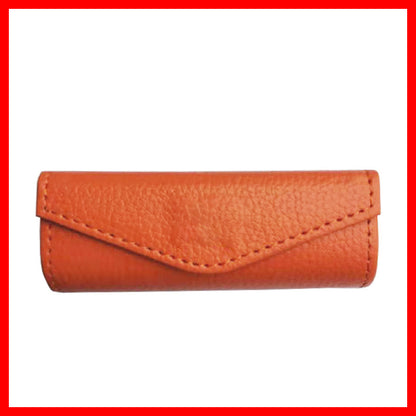 PU Leather Magnetic Buckle Makeup Bag Handle Bag Lipstick Storage Pouch W/Square Mirror