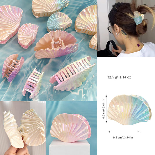Seashell Gradient Hair Clips ( Large )