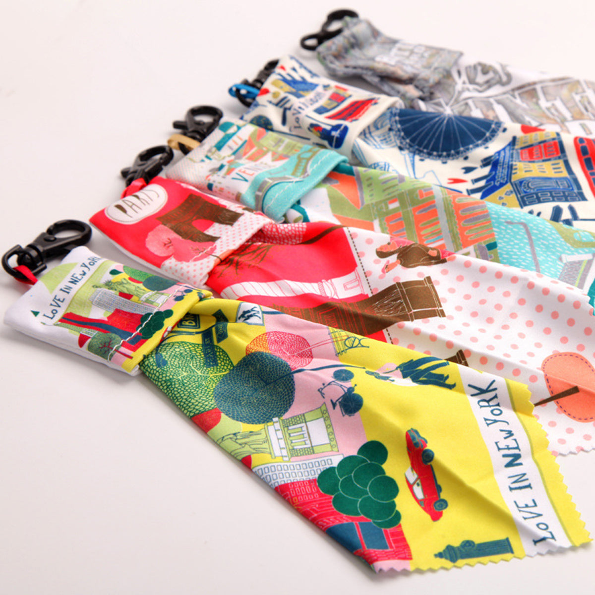 Custom 5.91" x 5.91" Microfiber Glasses Cleaning Cloth w/ Pouch