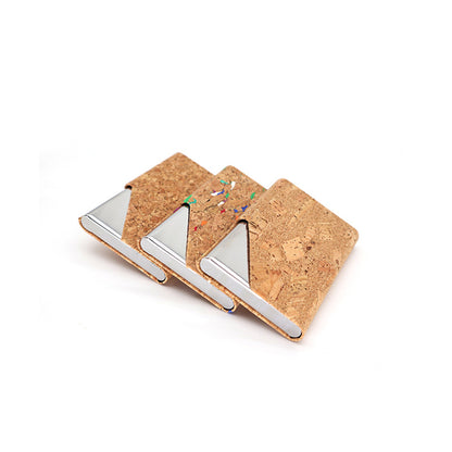 Soft Wood Cork Card Holder Business Card Case Name Card Holder