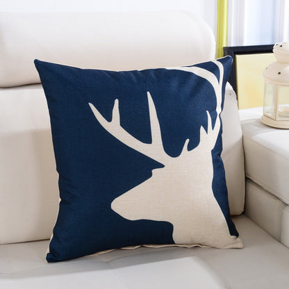 Full Printed 15.8 x 15.8" Premium Square Linen Throw Pillowcase With Hidden Zipper