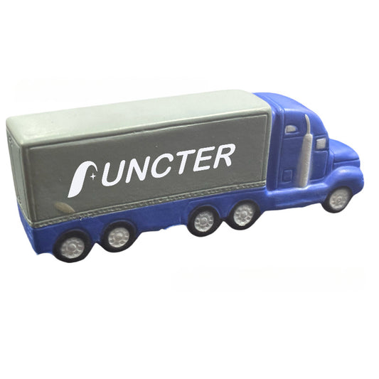 Semi-Trailer Truck Stress Reliever PU Foam Toy Truck Model Decoration Pressure Relief Grip Ball