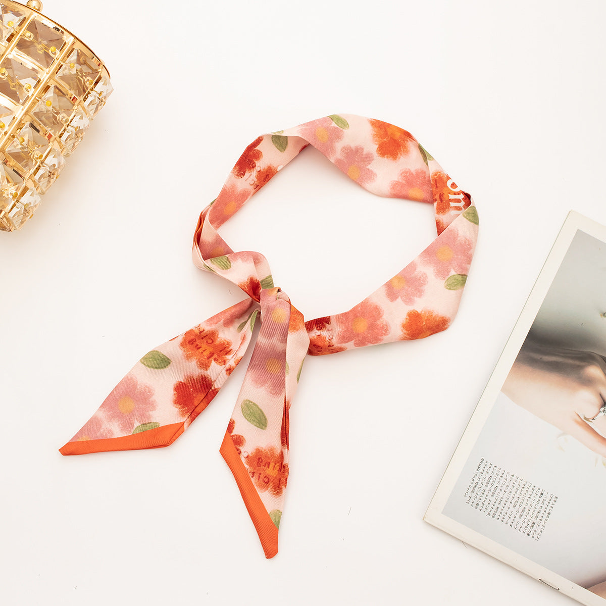 35" x 2" Full Custom Summer Neckerchief Long Hair Ribbon Neck Scarf Handbag Wrap Neck Tie #31