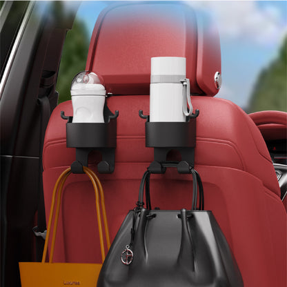 Car Headrest Hook Multifunctional Mount Cup Storage for Car Seat